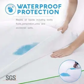 710328617933 KMALL King Cooling Waterproof Mattress Protector #2