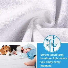 710328617933 KMALL King Cooling Waterproof Mattress Protector #3