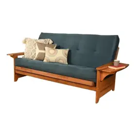 AFSNAVYF6M1 KODIAK FURNITURE Suede Fabric Futon Mattress Coil