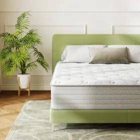 Dmth KOW Gel Memory Foam Mattress Queen Hybrid Spring Bed Box