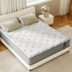749877395030 KOW Twin Mattress Memory Foam Hybrid Coils #2