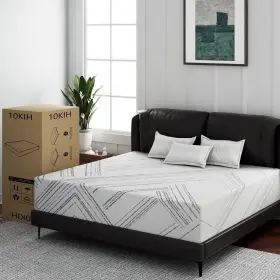KOWHM12 KOW Twin Queen King Gel Memory Foam Mattress Firm Box