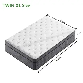 KOWHY14 KOW Twin Queen King Mattress Memory Foam Pocket Box #2