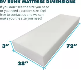 445056211216 KRJE DISTRIBUTIONS Foamma High Density Rv Bunk #2