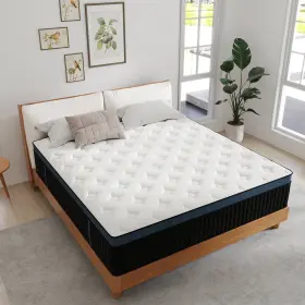 712490299740 KVIWASHA Memory Foam King Mattress Spring Hybrid