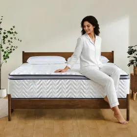 313043045007 LACCARD King Mattress Firm Hybrid Bed Memory