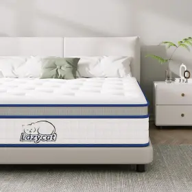 LC-LBSP10T LAZYCAT Twin Mattress Hybrid Box Gel Memory Foam