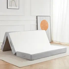 671891357117 LAZYZIZI Folding Mattress Memory Foam Fold