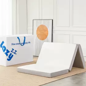 CD01 LAZYZIZI Folding Mattress Memory Foam Fold Breathable