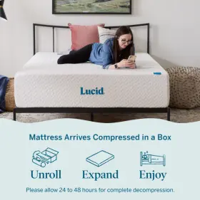 826705630362 LCID Gel Bed Mattress Box Memory Foam Cushioned #3