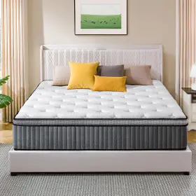 KM-LAH-12Q-01 LEGACYAMERHOME Mattress Queen Hybrid Mattresses