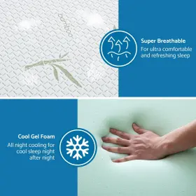 765169786645 LIFERECORD Mattress Memory Foam Box Firm Tea #3