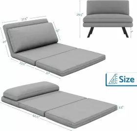 HT-CH-ZT1 LIFERECORD Convertible Futon Sofa Bed Function #2