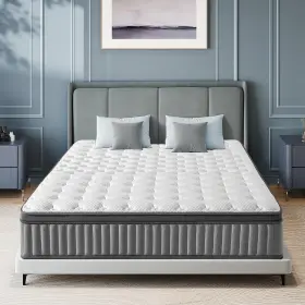 1065301SG LIKIMIO Twin Mattress Box Gel Memory Foam Zoned