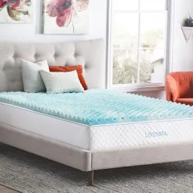 LS20CK30CSGT LINENSPA Convoluted Gel Swirl Memory Foam Topper #2
