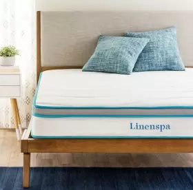LSES08TTGFSP LINENSPA Memory Foam Hybrid Twin Mattress