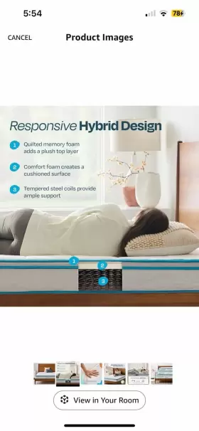 WMLS08FFGFSP LINENSPA Mattress #2