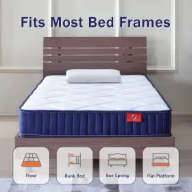 781126118540 LUCID Twin Hybrid Mattress Breathable Certipur