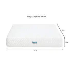LUCC10KK45MF LUCID COMFORT COLLECTION Top Mattress King Firm #3