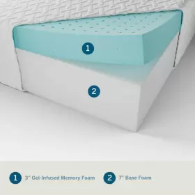 LUCC10TX3PMF LUCID COMFORT COLLECTION Mattress Twin Gel Foam #2