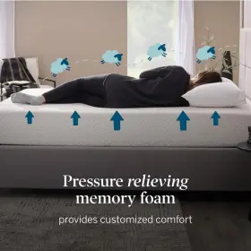LU10FFMD30GF LUCID Memory Foam Mattress Feel #3