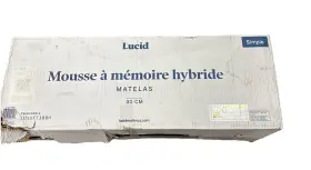 LU12TT38BH LUCID Hybrid Memory Foam Twin Mattress