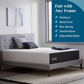 LU14FFPL50AF LUCID Memory Foam Mattress Feel Infused Bambo #3