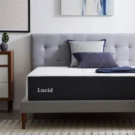 LU14FFPL50AF LUCID Memory Foam Mattress Feel Infused Bambo