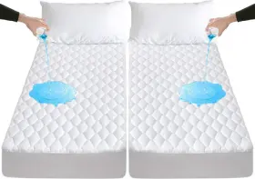 731996906419 LUNSING Split King Mattress Protector