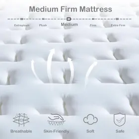 744110938470 LYNNBERY Queen Mattress Hybrid Memory Foam #2