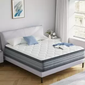 759382241685 MADINOG King Mattress Hybrid Gel Memory Foam