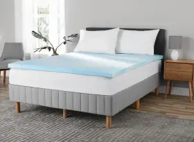 00015362 MAINSTAYS Memory Foam Mattress Topper Eco Swirl King