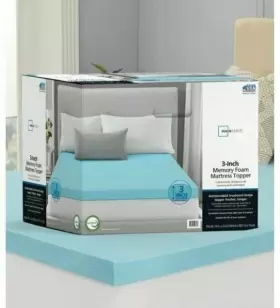 815489028090 MAINSTAYS Memory Foam Mattress Topper King