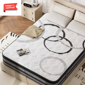 12-QUEEN-MATTRESS MATTRESS Hybrid Cooling Gel Memory Foam Po