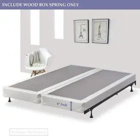 607353597425 MATTRESS SOLUTION Assembled Split Wood Boxspring #2
