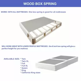 608065652471 MATTRESS SOLUTION Assembled Split Box Spring Set #3