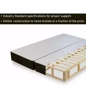 658848174539 MATTRESS SOLUTION Split Wood Box Spring Foundati #3