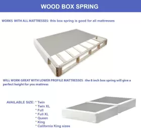 689827080589 MATTRESS SOLUTION Assembled Split Box Spring Set #3