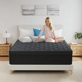 UHM264-FZPB MATTRESS Gel Memory Foam Hybrid Box Firm Twin
