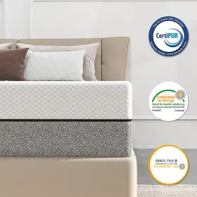 UHM301LMALL MATTRESS Dual Gel Memory Foam Twin Queen King Box