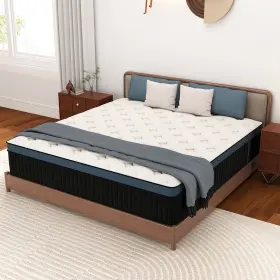 UPUHM010HQ MATTRESS Gel Memory Foam Queen Hybrid Pocket Bed
