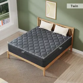 UPUHM265MH MATTRESS Gel Memory Foam Box Pocket Spring Twin