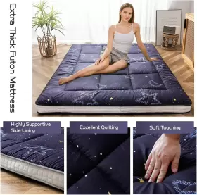 689991443234 MAXYOYO Moon Star Futon Mattress Floor Quilted #3