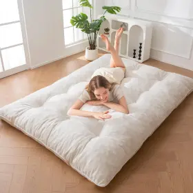 A108-CR-137-US MAXYOYO Floor Mattress Futon Tufted Roll Up