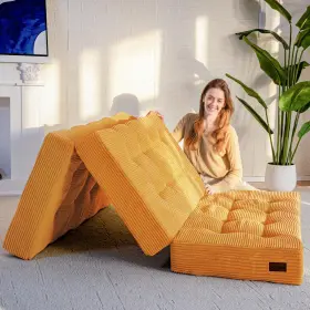 A86-OR MAXYOYO Fold Mattress Tufted Folding Futon Bed Floor