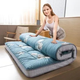 M-A04-FLOWER MAXYOYO Printed Futon Mattress Padded Floor Bed