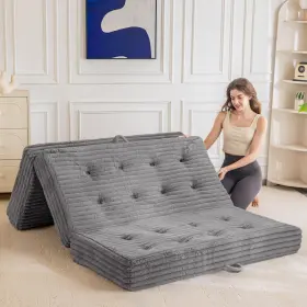 M-A114-GY-US4 MAXYOYO Folding Mattress Handles Fold Floor Bed