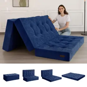 M-MT4-NBU-US90 MAXYOYO Fold Mattress Tufted Folding Chenille