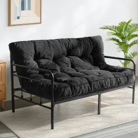 MT2-BK-US137 MAXYOYO Futon Mattress Tufted Sofa Couch Bed