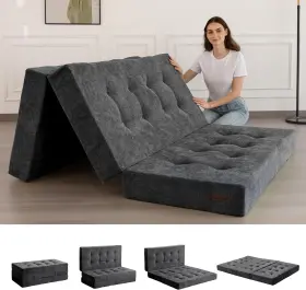 SHMMT4GYUS90 MAXYOYO Fold Mattress Tufted Folding Chenille